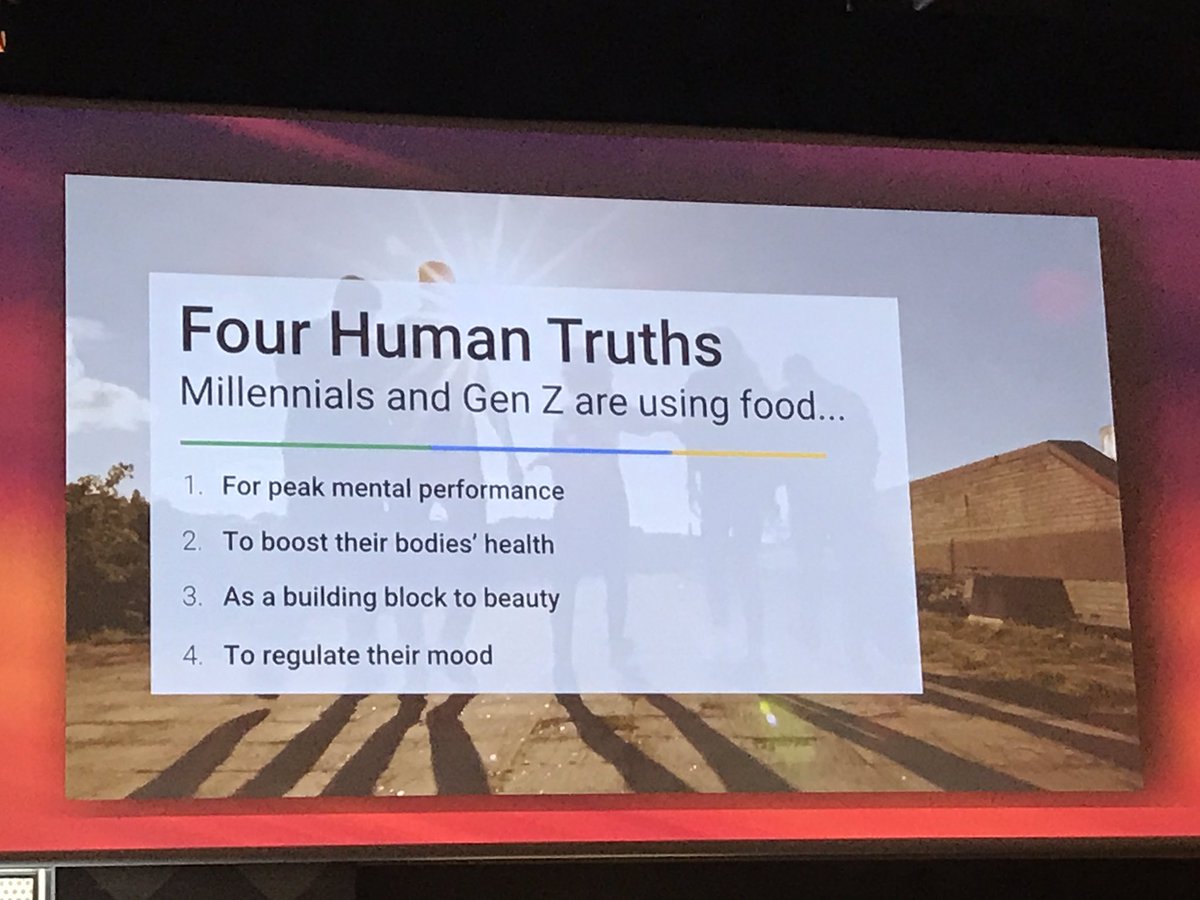 chiasserins's tweet photo. Millennials and Gen Z are perceiving food more than just taste but as a support for their welbeing and wellness #NetcommFocus @googleitalia https://t.co/4YFKu5ume2