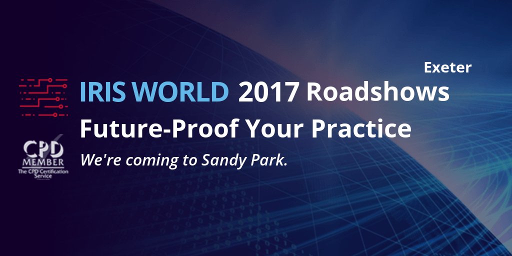 IRISaccountants's tweet image. #IRISWorld 2017 is in Exeter on Wed 29 Nov. We'll #futureproofyourpractice, talk #GDPR and launch you into your digital journey ow.ly/EckX30gDGpY