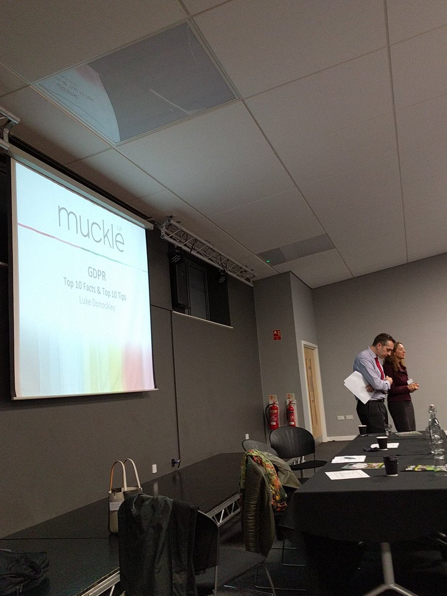 NE_Marketing's tweet photo. @MuckleLLP thanks for the presentation on GDPR at the Aycliffe business park community #NEBizBoo #gdpr https://t.co/fbw95jsmYj