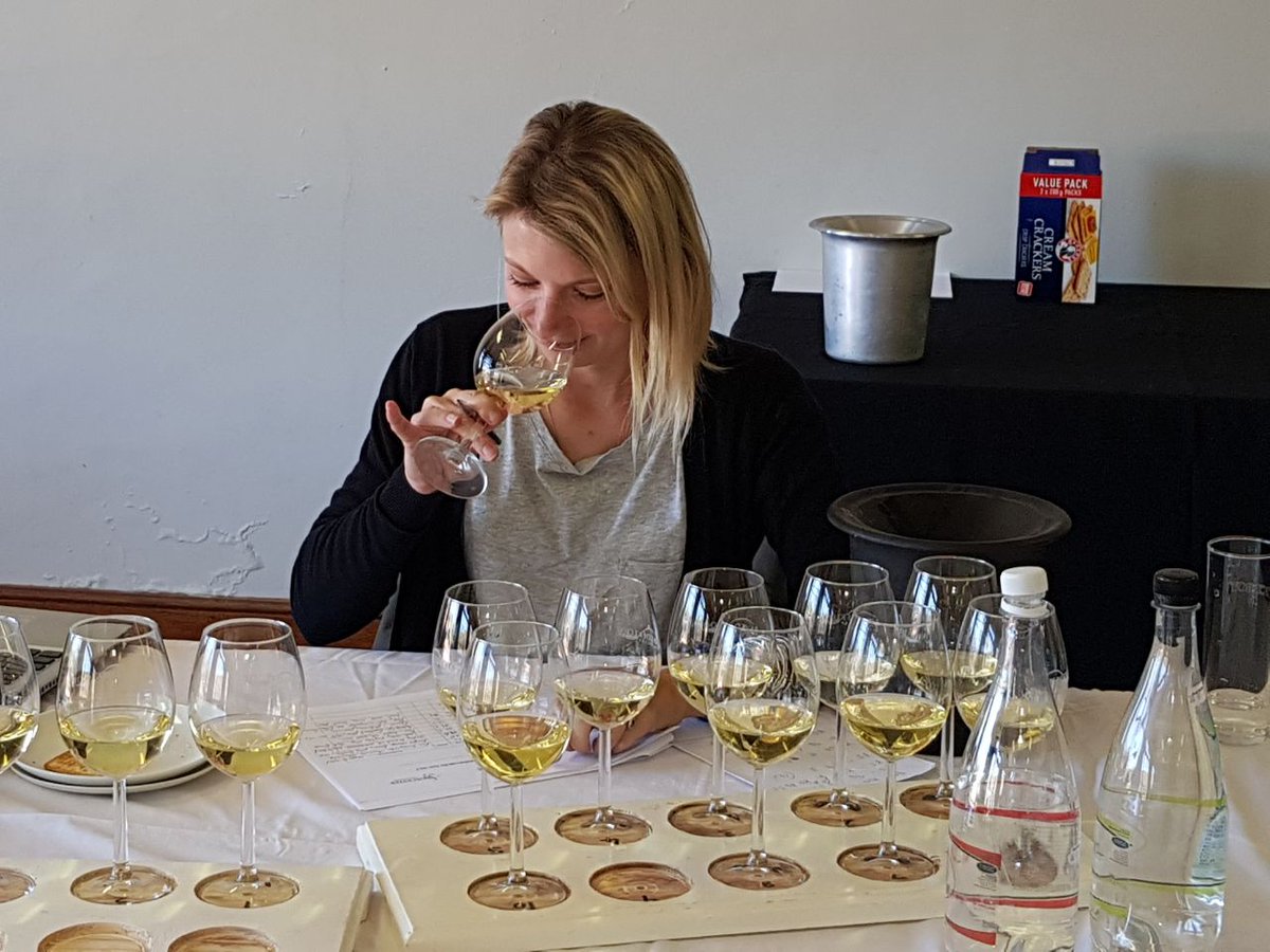 BreedekloofWine's tweet photo. The Breedekloof &amp; Worcester Winemaker of the Year 2017 Competition - judging has begun...Meet the judges :,Anton Swarts CWM, Jeanri - Tine van Zyl. https://t.co/IYNJrRDetH