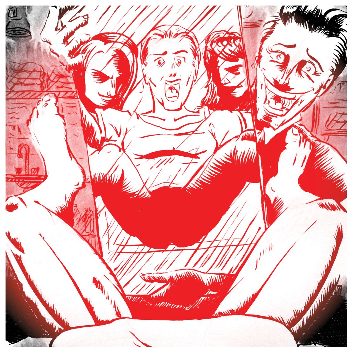 ThomasTung's tweet photo. (1of2) New #Rickless story! Repurposed old panels didn't go too badly! #comics #gender #noir https://t.co/Hjwdfa4g6h