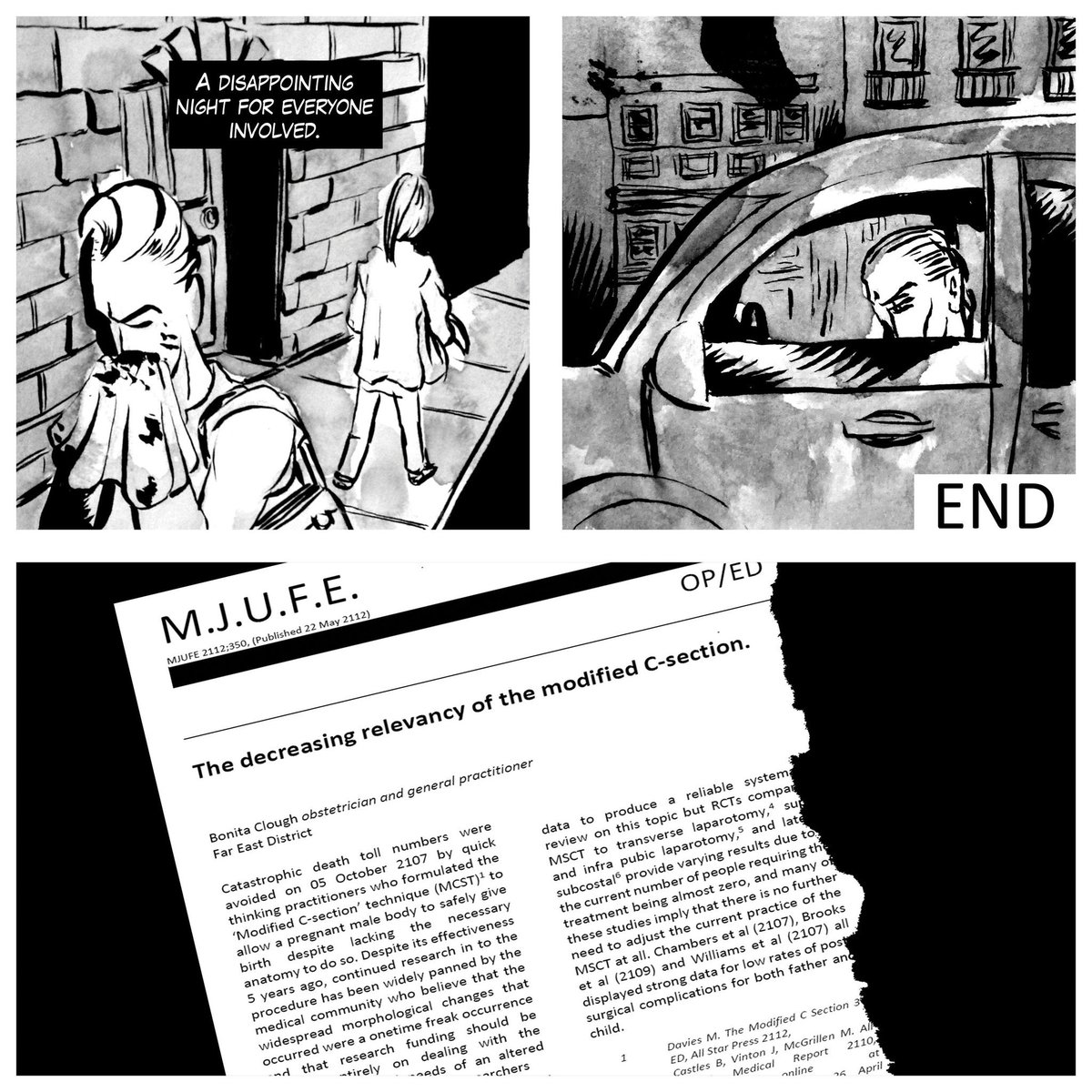 ThomasTung's tweet photo. (2of2). Part two of the new #Rickless story. Hopefully it won't be another year before I draw more. #comics #gender #noir https://t.co/XmXt1krzUG