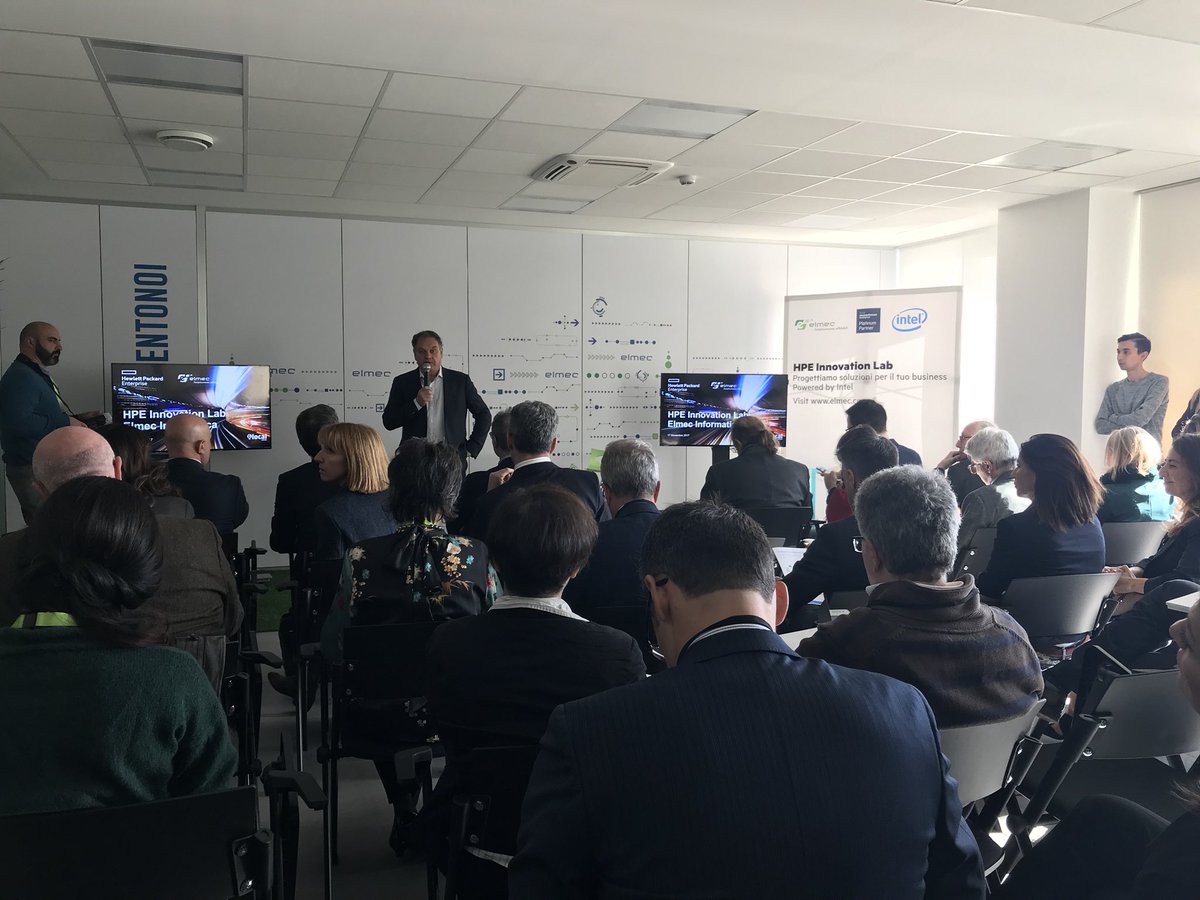 mammanodavid's tweet image. Eccoci a @ElmecTwitt per l’evento #GlocalOFF. Oggi si inaugura il primo HPE Innovation Lab di Varese e si parla di cloud, Industry 4.0 per le PMI e dati