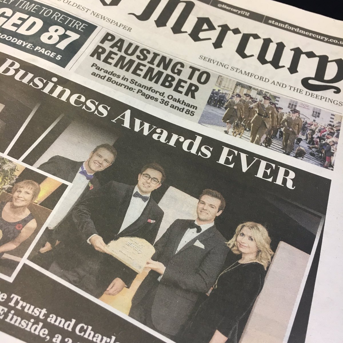 CharlesandDean's tweet photo. Thank you @Mercury1712 @Mercury_Kerry @parkyrich @SharronMarriott for the fantastic coverage in this week's #StamfordMercury #MercBizAwards https://t.co/zgKVAH0Y74