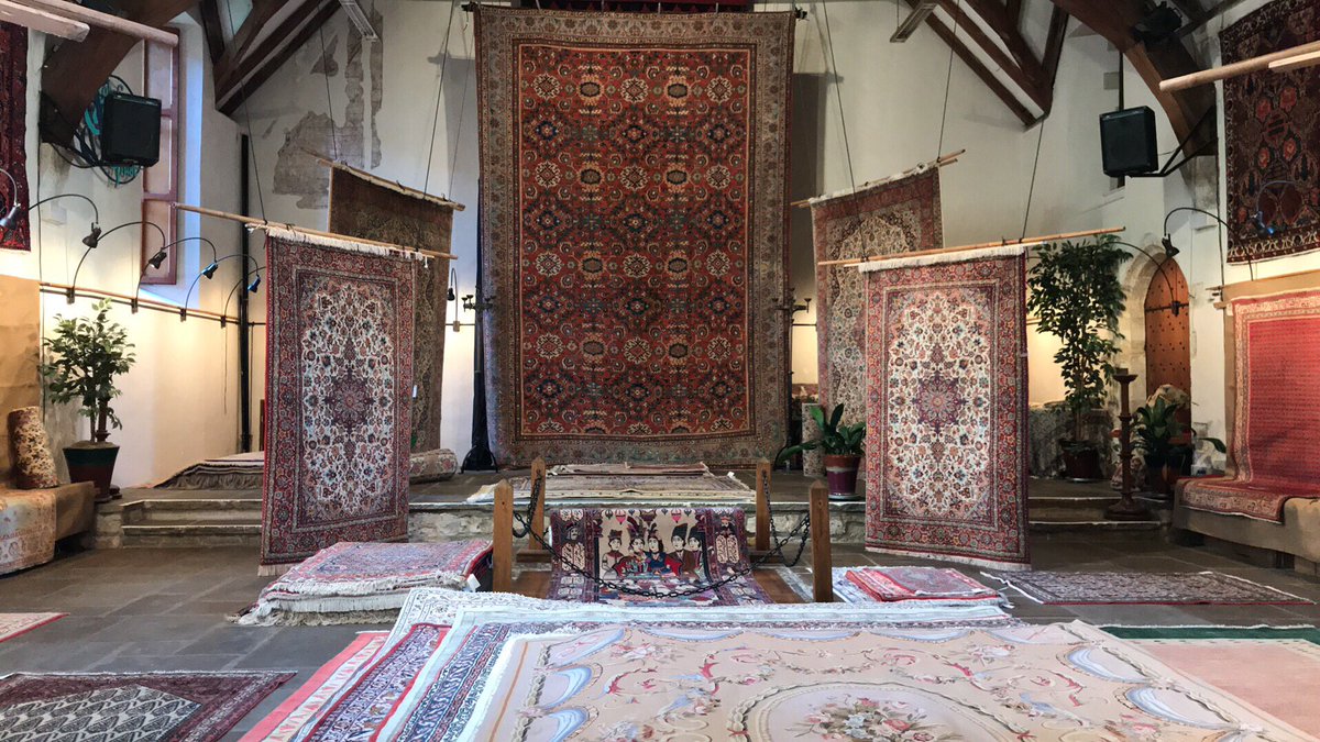 TheCarpetDoctor's tweet photo. The exhibition is now open! 

Join us between 10am - 5pm Friday, Saturday &amp; Sunday to see over 200 beautiful Persian rugs, runners &amp; kilims https://t.co/Px9GME3rNM