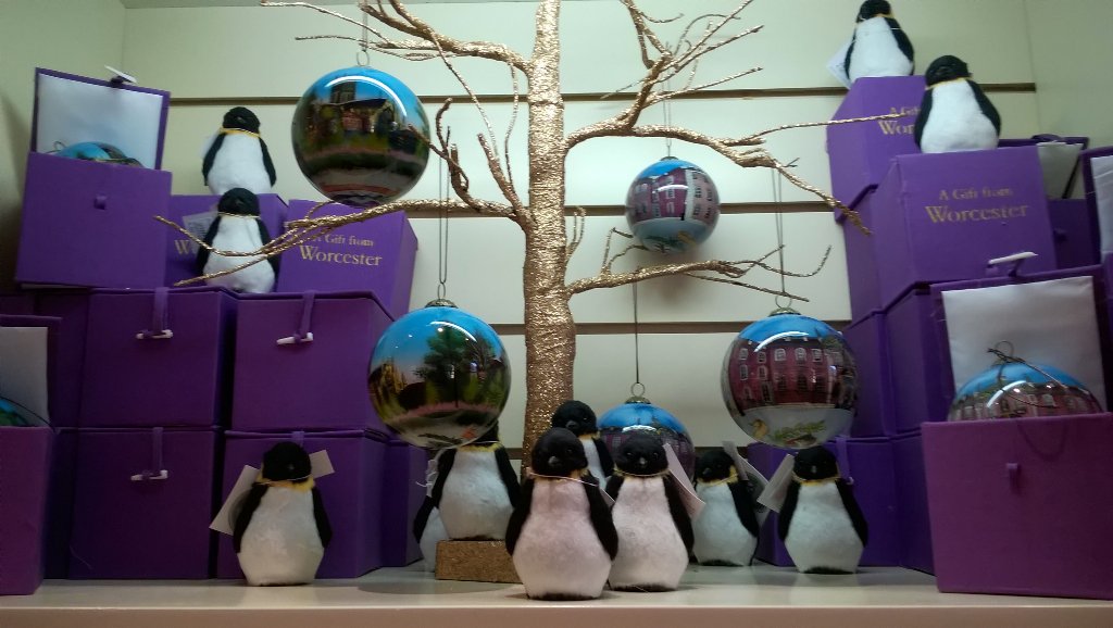 WorcesterTIC's tweet photo. We have a penguin takeover in the TIC shop #HappyFeet #Waddle #FeelingChristmassy 🎅🎄🐧 https://t.co/jSRqaJG55u