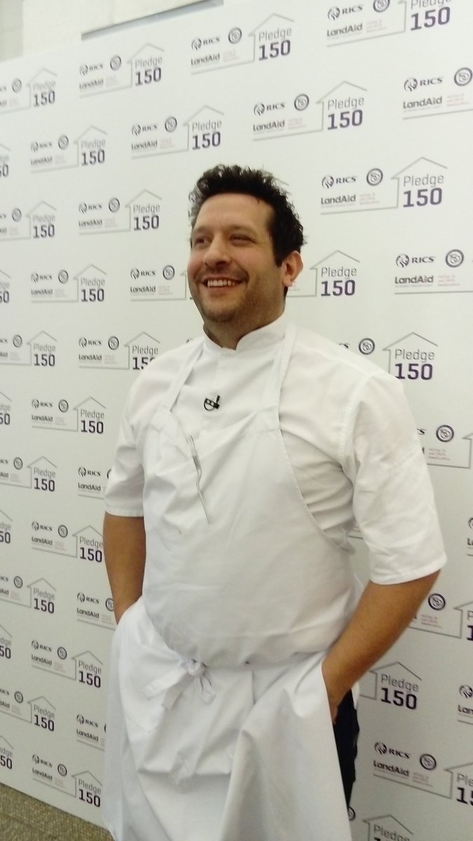 Head Chef Steve Groves getting ready for his big moment #ricsaps #rouxaps #pledge150