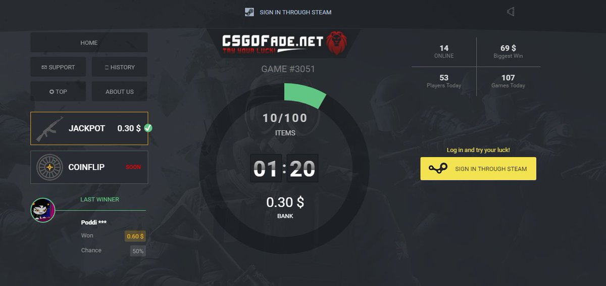 csgoroute's tweet photo. Jackpot and Coinflip 👍🎲♠
#csgofade hasn’t any significant distinctions from many other gambling services. Here we have a minimalist design and clear rules. https://t.co/Wz3pbWhO6i https://t.co/Dy9QFBs1U8