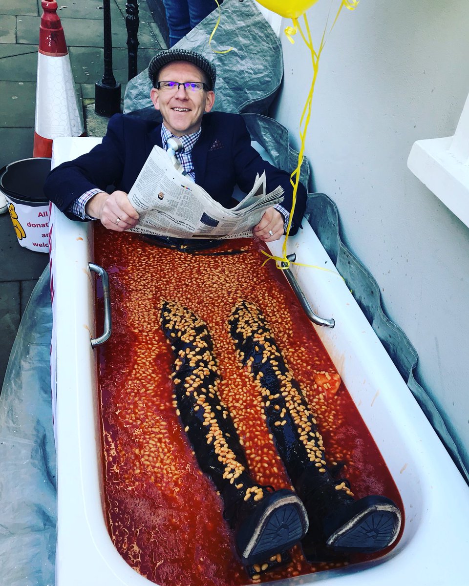 holdenestates's tweet photo. @BBCLookEast #bbcchildreninneed Holden Estate Agents in Maldon - an estate agent in a bath of beans!!! https://t.co/sHT1sTOQcH