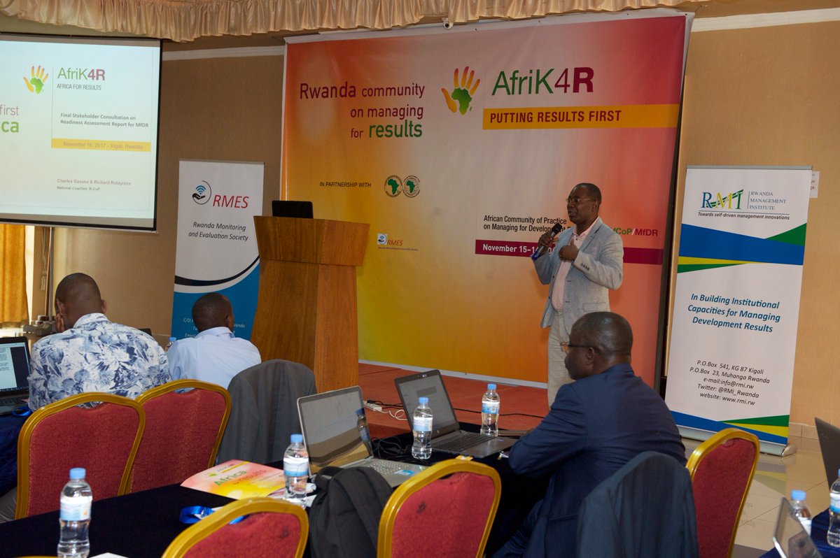 RMI_Rwanda's tweet photo. Public Thematic Talk on MfDR in context of the national Results Based Management Approach, Kigali Convention Center from 2:00 Pm-3:Pm Today 17th Nov.2017 https://t.co/chY7zwKPEB