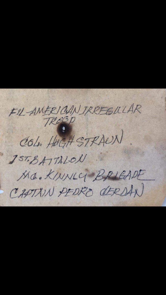 MissBphr's tweet photo. This was my grandfather's file, a USSAFE sergeant.. A guerilla list from his father, a captain of the Philippine Army during WWII, who was beheaded in FEU after months of severe torture refusing to give up this list. I just saw this and I am so proud. #roots #patriots #Filipino https://t.co/e1bhtesYJt