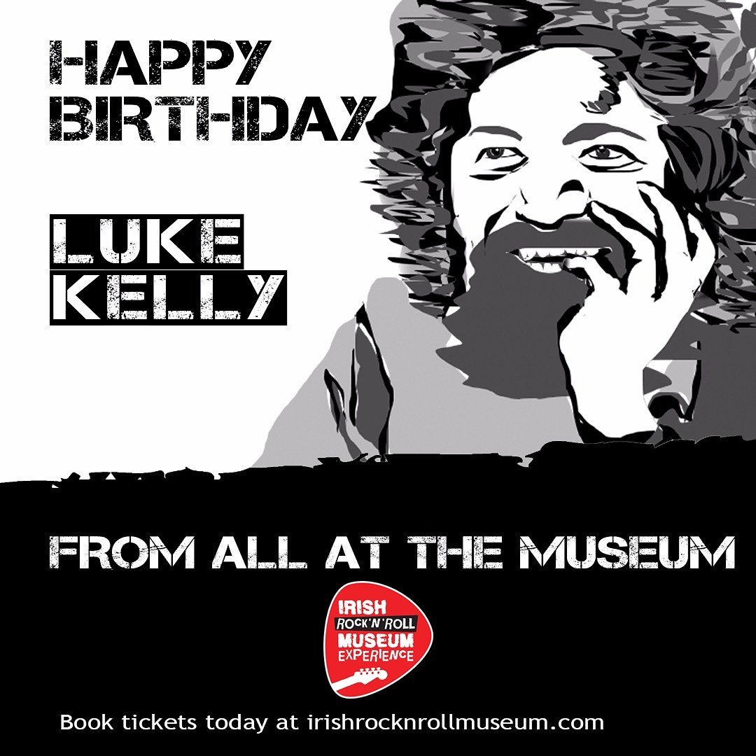 Luke Kelly was born in 1949. Would have been 77 today. Happy Birthday from all at the museum! 