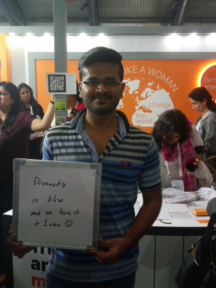 subham2401's tweet photo. In #Diversity must be #Unity which define us #GHCI2017 #HappyAtTR #WorkingAtTR #TRTech https://t.co/cgl5w8bFVQ