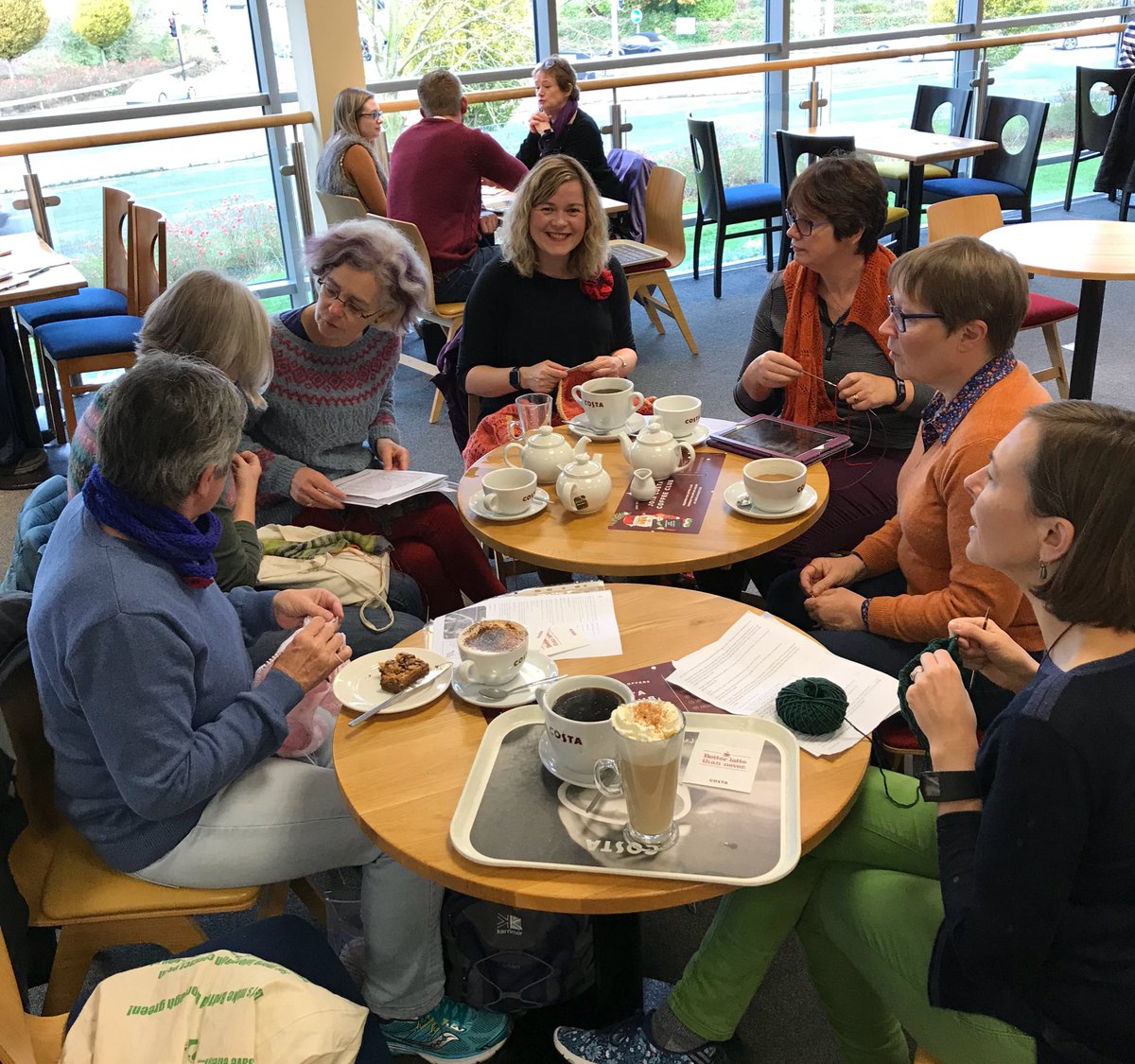 Runners who knit and natter #catchupincosta #fetchgallery #costacoffee #fetcheveryone