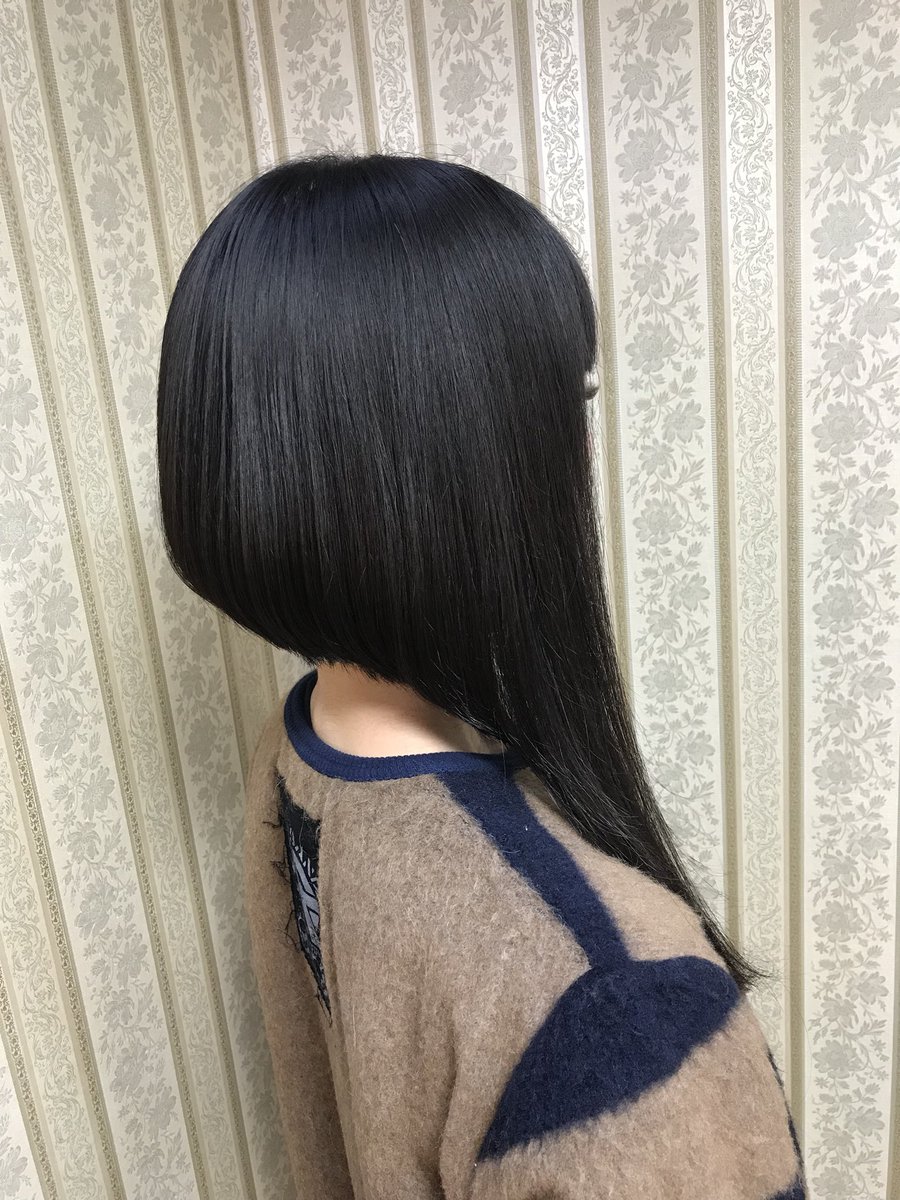 シャンテグラム Twitter પર ヘアスタイル紹介 角度差を