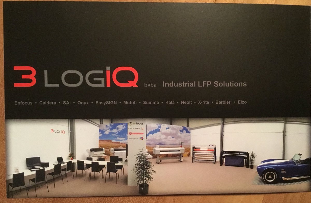 HansVDD's tweet photo. Looking forward to the official opening of @3logiqbvba! 🥂🍾 Good luck guys! #3logiQ #servicecorebusiness #Enfocus #SAi #Caldera #EasySign #Mutoh #Summa #Kala #Neolt
https://t.co/Lw6CYddxpq https://t.co/KVINIGZulr