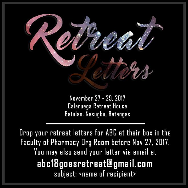 UST_ABC2018's tweet photo. / / A BC x RETREAT // https://t.co/23RCthypSF
