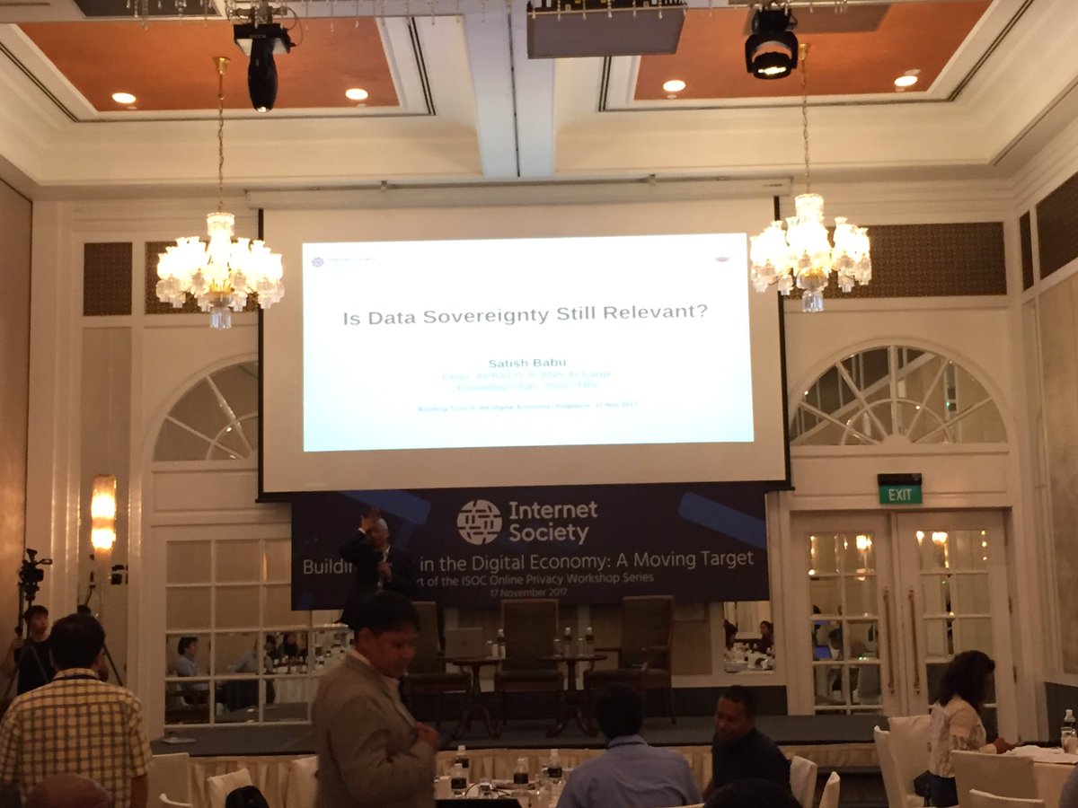 Subhashish Panigrahi (@subhapa) on Twitter photo Is data sovereignty really inportant? Flash talk by <a href="/satish_babu/">Satish Babu</a> on the free movement of data. #TrustDigital Is data sovereignty really inportant? Flash talk by <a href="/satish_babu/">Satish Babu</a> on the free movement of data. #TrustDigital