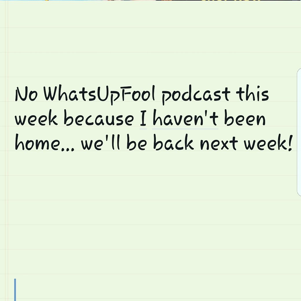 WhatsUpFoolPod's tweet photo. Sooooo sorry. I haven't been home in many days. Be back next week with more #WhatsUpFool Podcast on @allthingscomedy https://t.co/yR9t08F8bn