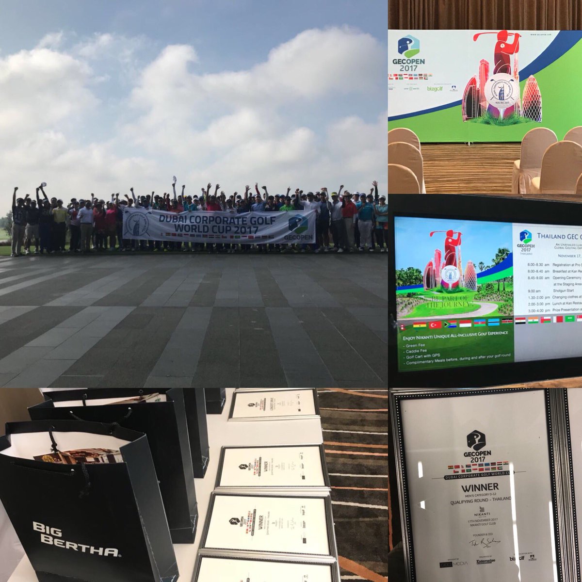 GECOpen's tweet photo. Exceptional Success with 92 top executives with Inaugural #Thailand Qualifying Round.#gecopen @EmiratesOma @BizgolfMea @EC_MEA @CallawayGolf #dubaigolf #nikantigolf https://t.co/GjIdlAppPC