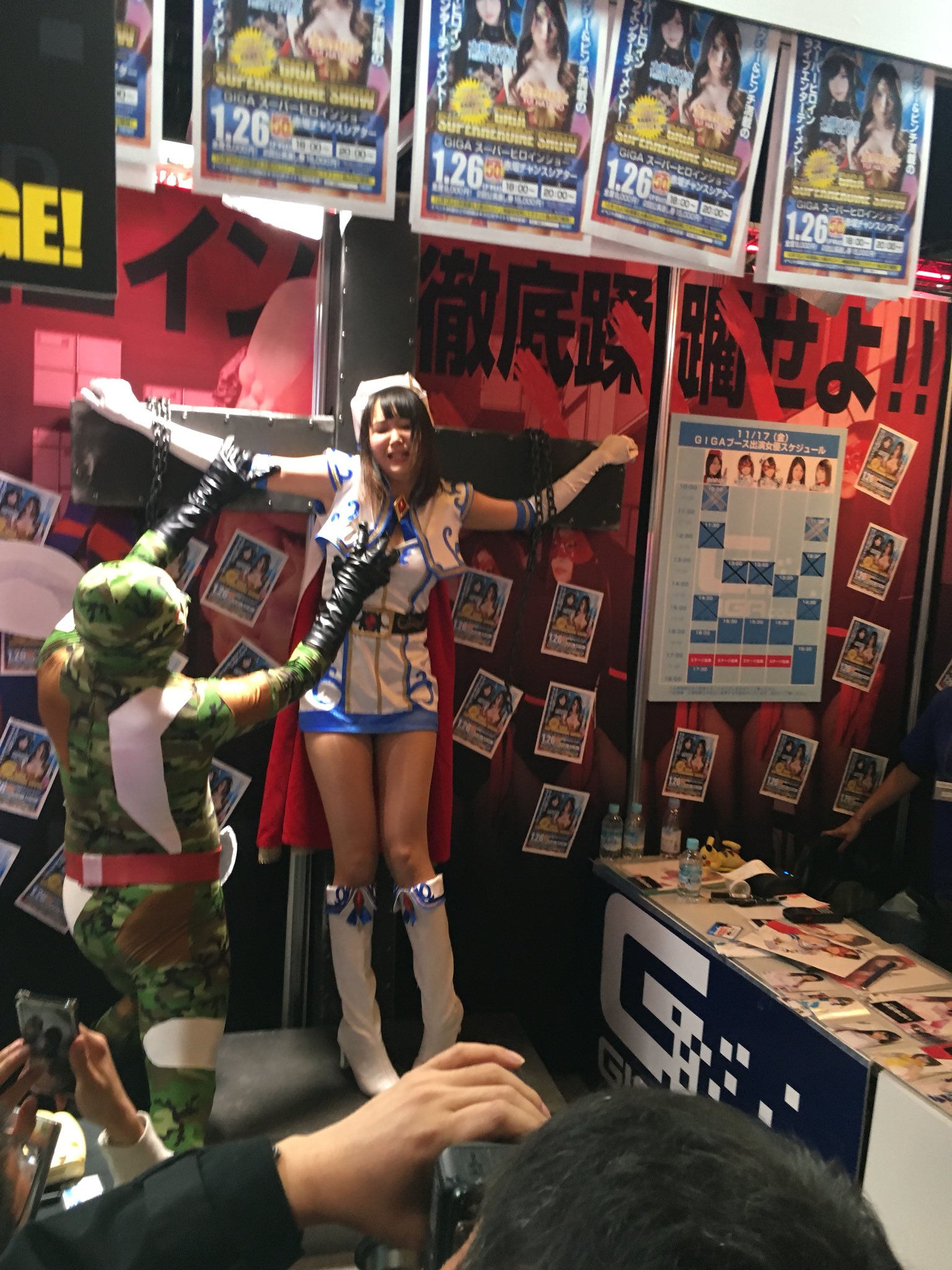 GIGA特撮ヒロイン動画 on Twitter: "さらにフォンテーヌ橋下まこちゃん！ #JAE2017 #GIGA…