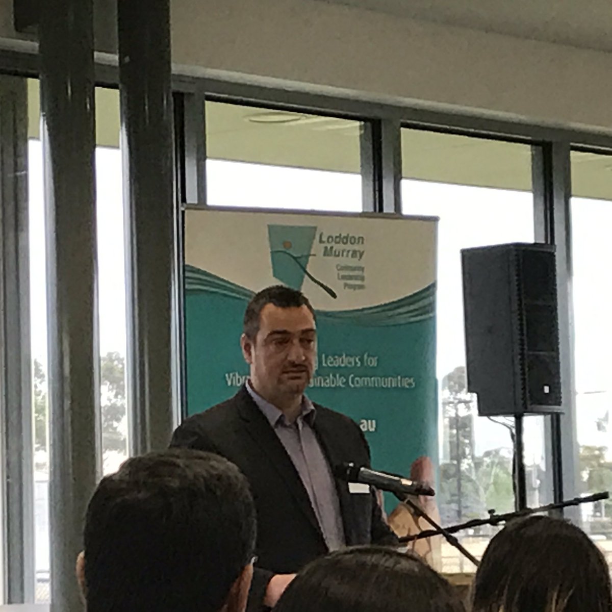 JacTG1's tweet photo. This incredible man Moustafa al-Rawi speaks about on his leadership journey: "having an opinion on issues is not enough - if you see someone suffering, then you are a leader and you must take the lead" #lmclp2017 https://t.co/ptFNqhuqAW