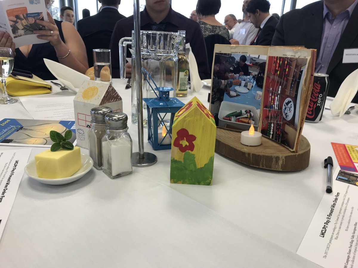 RegLeadership's tweet photo. Awesome centrepiece at @LMCLPvic #gradaution thx @TaylaHansen may your #leadership journey always prosper #congratulations everyone #Proudalumni https://t.co/QeHGW54KXY