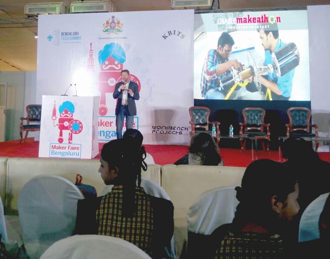 IFRCAsiaPacific's tweet photo. RT @ICRC_nd: Good innovation is based on good listening to the people who are facing the challenges and who can think of solutions to help themselves: @jbengland at #MakerFaire Bengaluru.
#mfb2017 @enablemakeathon https://t.co/57zQ3szSoP