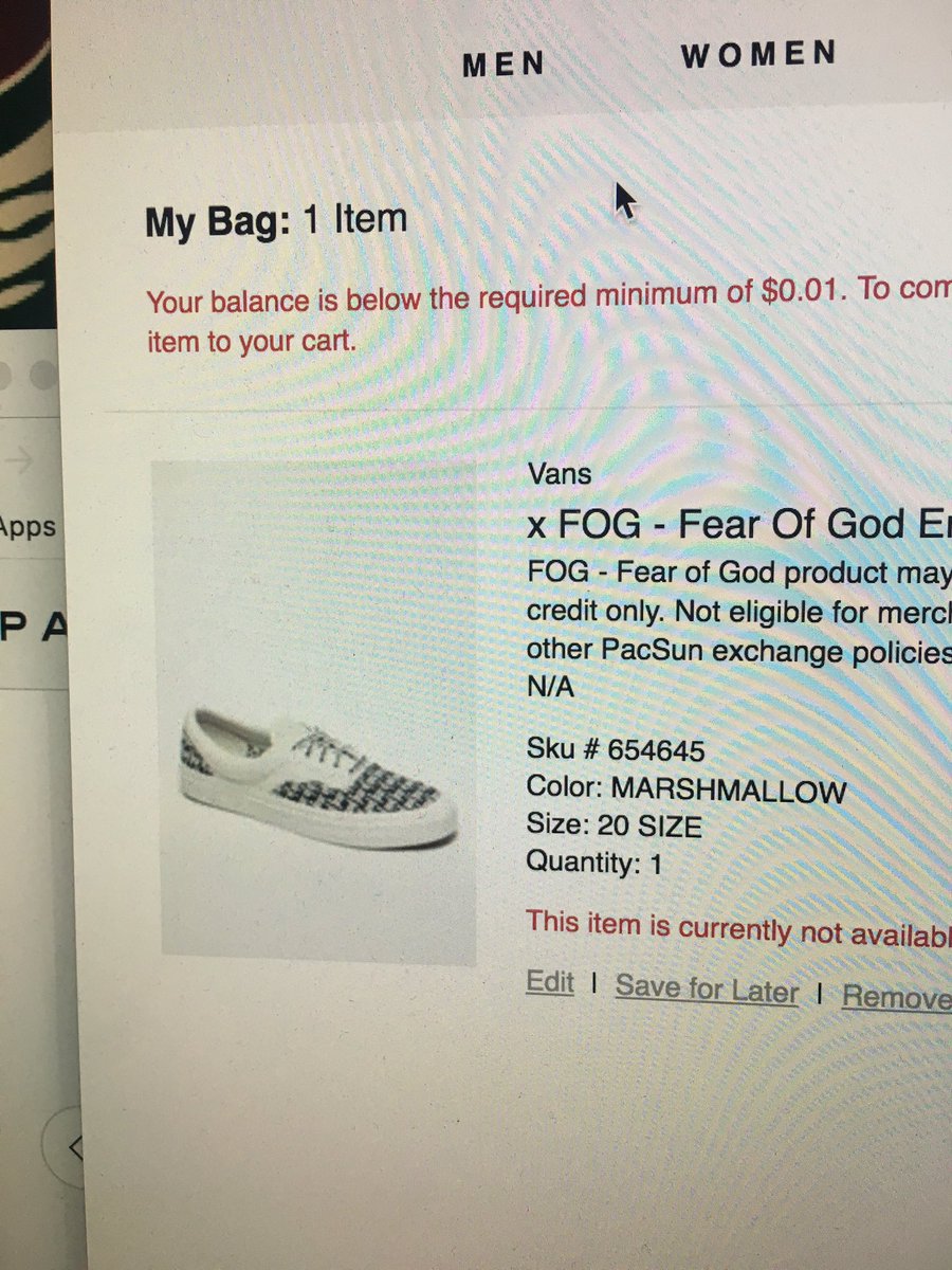 Flippstar236's tweet photo. back door link on pacsun i have adds to cart for fog vans, dont bother asking for it , unless you rt this and follow me. https://t.co/3RUQ6wVURo