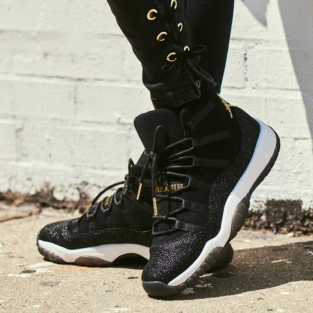 jordan 11 heiress black and gold