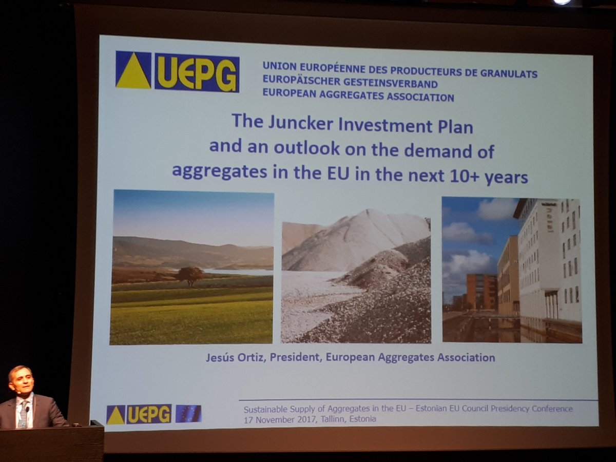 Riikka_aa's tweet photo. Jesus Ortiz #UEPG on demand of #aggregates #EU2017.EE https://t.co/l96FoJpk9B