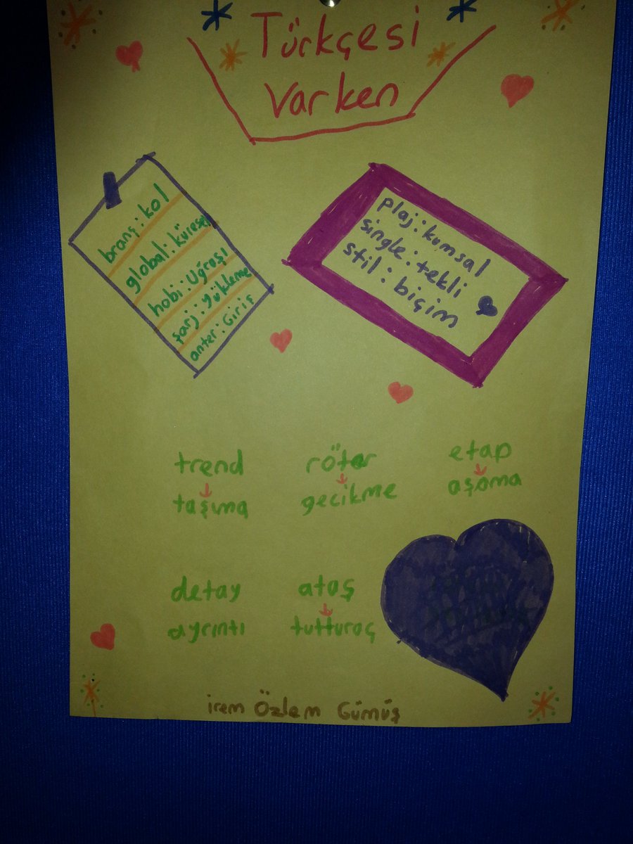 Türkçesi varken...