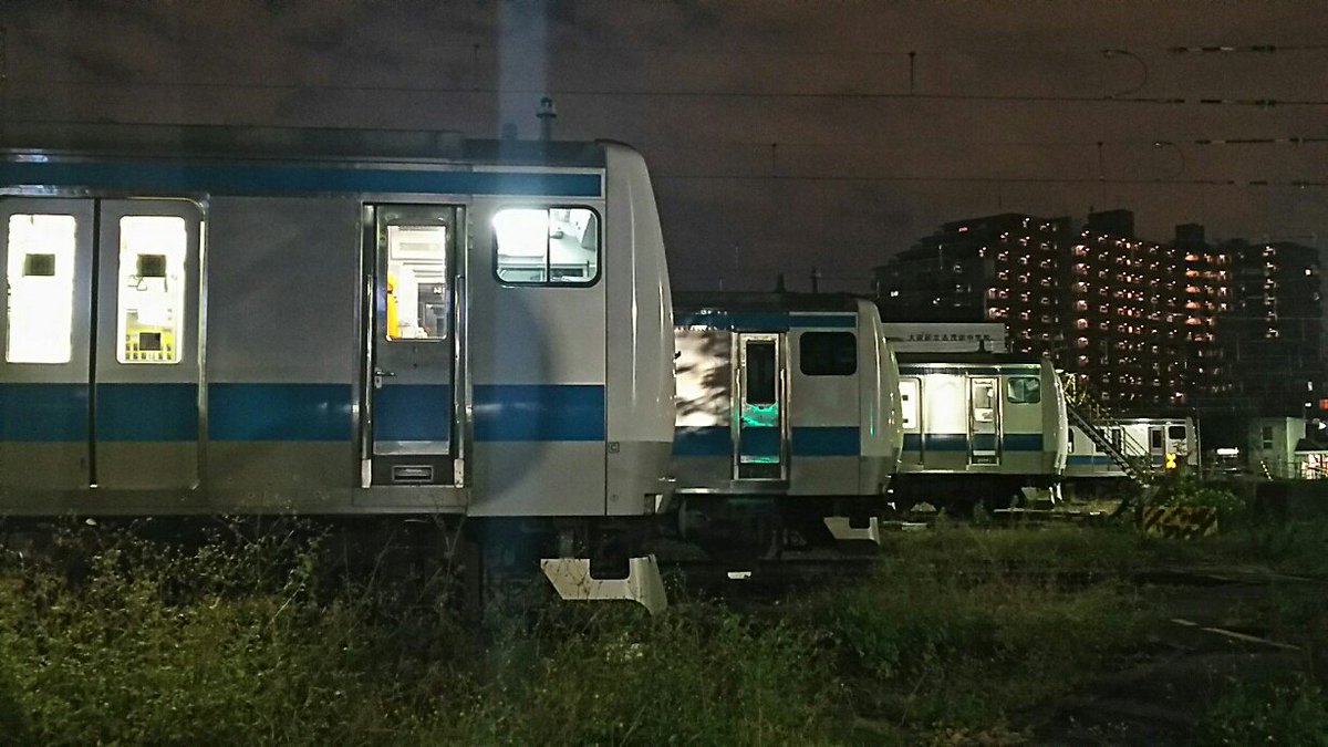 クロさん 夕夜間ラッシュのために続々と出庫する大田運輸区 旧蒲田電車区 を観察 E233系 E233系1000番台 京浜東北線 大田運輸区 蒲田電車区 宮サイ 東カマ 蒲田 大田区