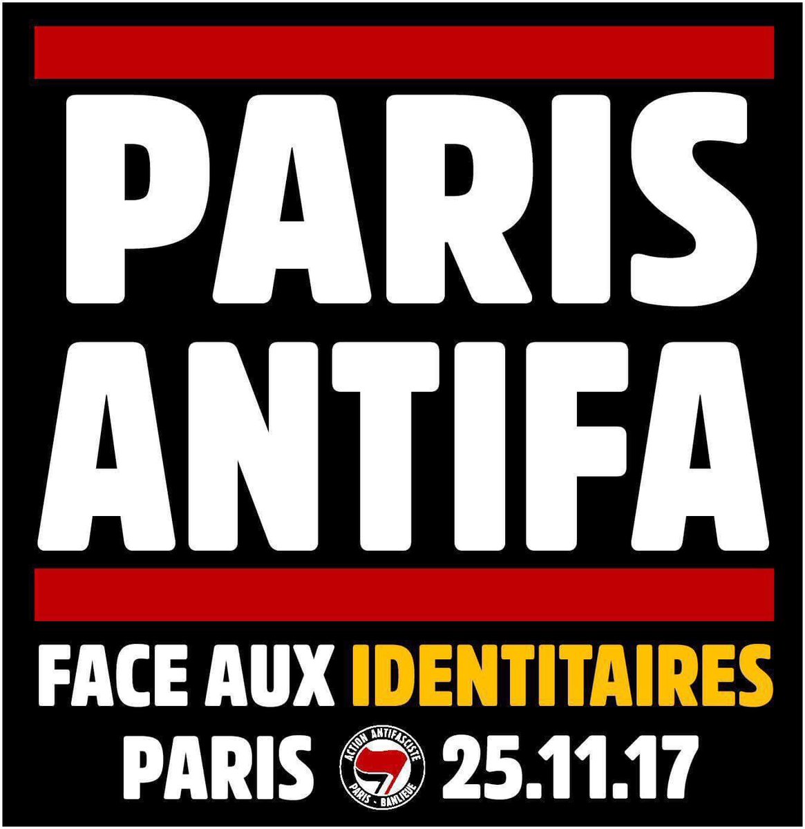 AFA_Paris75's tweet photo. Face aux identitaires, autodéfense populaire !
Le 25/11/2017=> #DefendPaname !
!!! 14h place Cambronne !!!

#ParisEstAntifasciste #ParisBanlieueAntifa #StopIslamophobie #LaPiraterieNestJamaisFinie https://t.co/D22D4GEnty