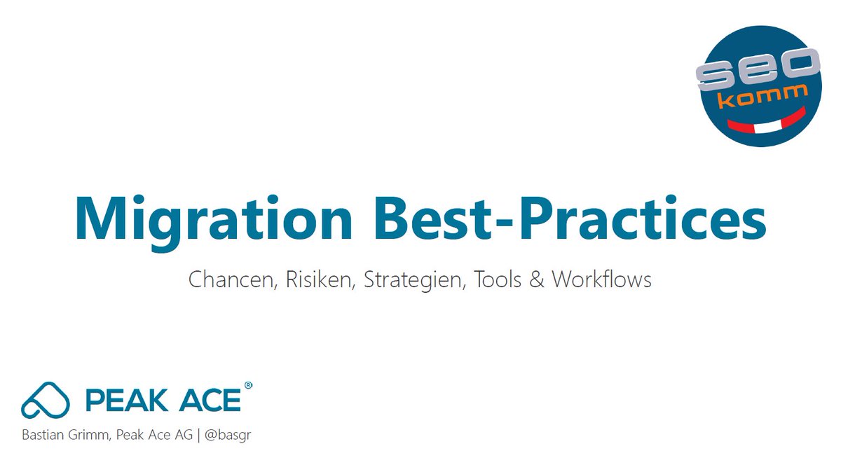 basgr's tweet image. Hi @seokomm - hier gibt's die Folien zu meiner Session "Migration Best Practices" zum Nachlesen &amp;amp; Abarbeiten: pa.ag/seok17mig #SEOkomm #techseo