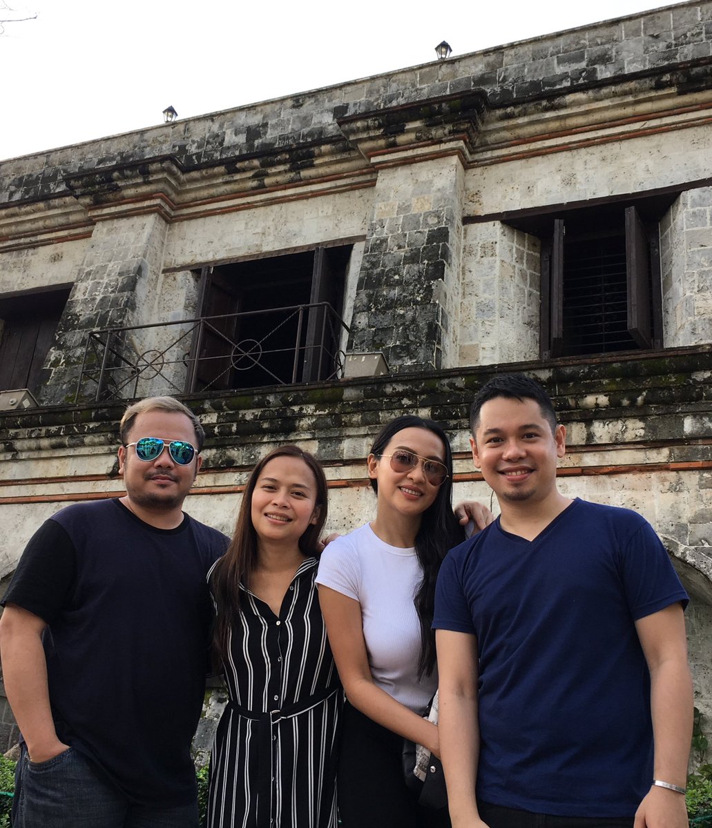 MykLopez's tweet photo. The Big 3 are here in my home city &amp; province, Cebu: @MochaUson, @iMthinkingPinoy, @srsasot. Cebu gave the PRRD more than a million votes in 2016.

Our background is the entrance arch of the Fort San Pedro, the country's smallest fort and the oldest triangular bastion fort. 🇵🇭 https://t.co/jQHTNv2HsC
