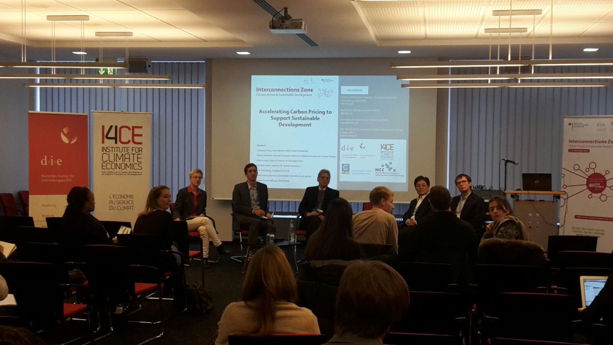 I4CE_'s tweet photo. Thanks to all participants and organizers @WBG_Climate @ICAPSecretariat @AFD_France @MCC_Berlin @DIE_GDI #carbonpricing supports #SDGs as a whole wealth redistribution means. Adoption of #carbonpricing schemes is accelerating ! https://t.co/fHirMm4PhJ