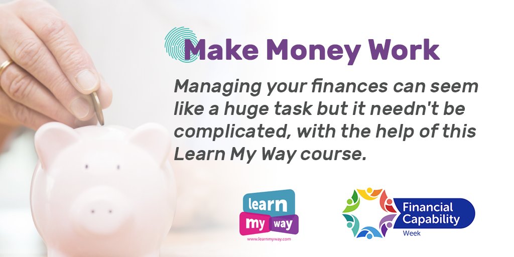 NDI_Network's tweet photo. Managing your finances and budgets can be easier online. Our Make Money Work course, created with our partners @LBGDigi, can show you how. Take a look on #LearnMyWay. #FinCap17 #FinCapWeek - https://t.co/2TKkeSy5lb https://t.co/zUkYNOXhXY