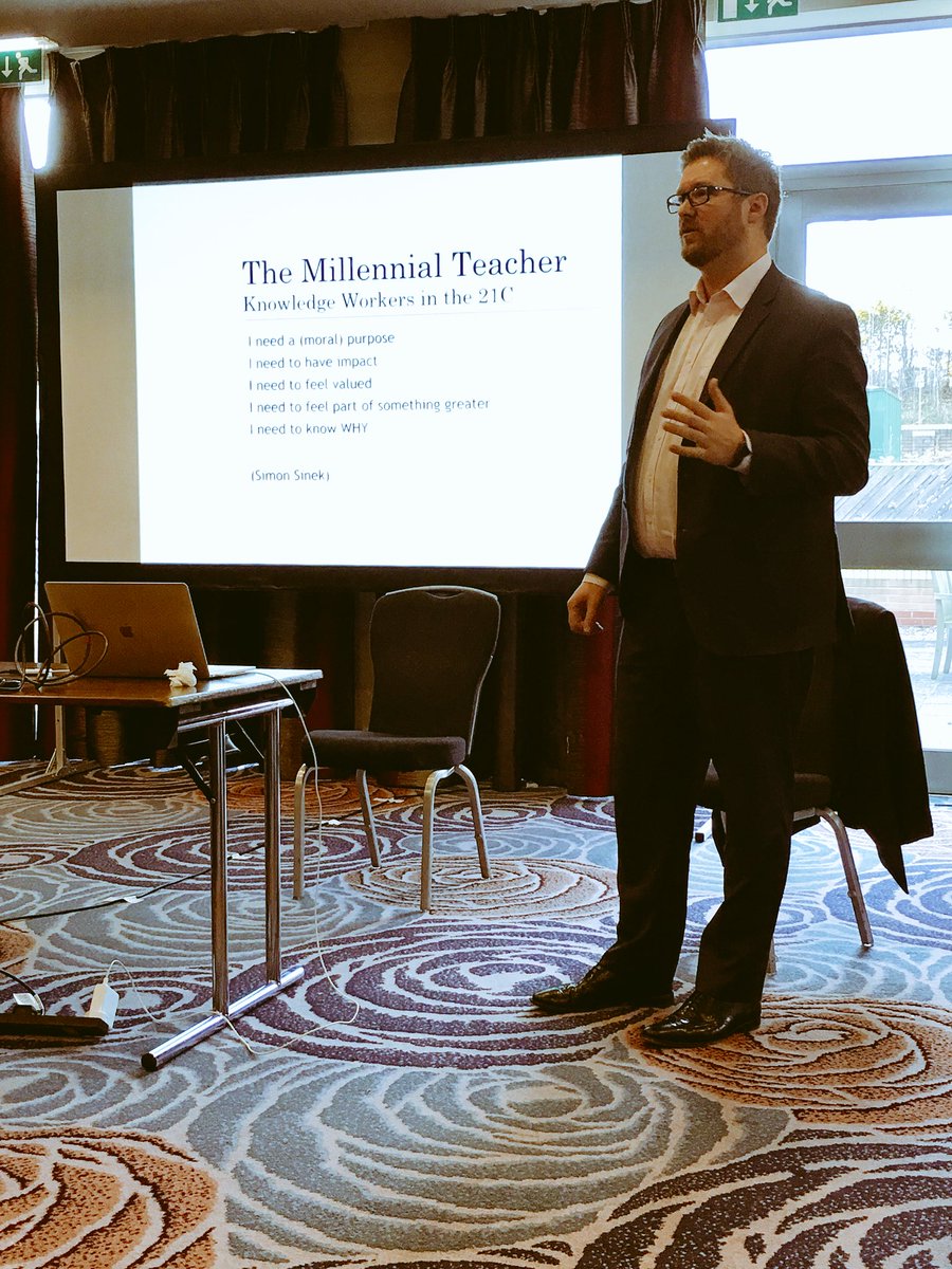 “We are the change we need to see” amazing to hear from @HannayJeremy headteacher at @ThreeBridgesSch nicknamed ‘the happiest school on earth’. They’ve scrapped formal planning methods and chose feedback instead of marking. #FairWorkload