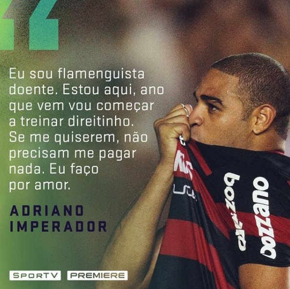 Dá um RT quem quer ver o Imperador com a camisa do Mengão!