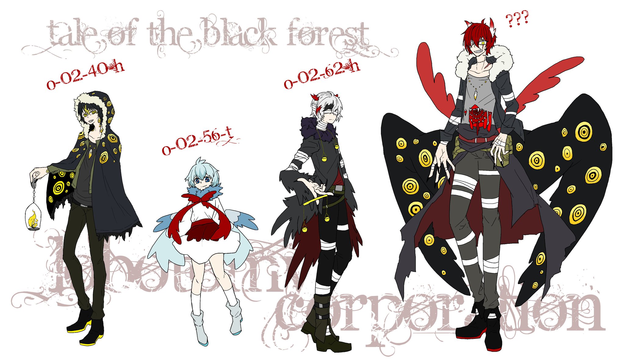 ふぇにあ Twitterissa ロボトミーコーポレーションの鳥ズ擬人化落書き 大鳥 罰鳥 審判鳥 終末鳥 Lobotomy Corporation Lobotomycorporation