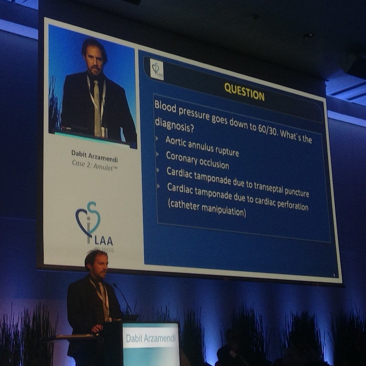 CSIcongress's tweet photo. circulatory collapse! lots of possible causes but a great save by the team in Barcelona. #teamlaa #CSILAA2017 https://t.co/EzDwIV8aNz