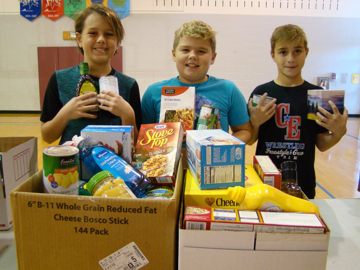 Thank you Aidan, AJ, and Mason, our STARS Club members, who came in extra early this morning to pack turkey boxes.  Your service to our school and community is greatly appreciated! <a href="/SASD_SalfordHil/">Salford Hills Elem</a>