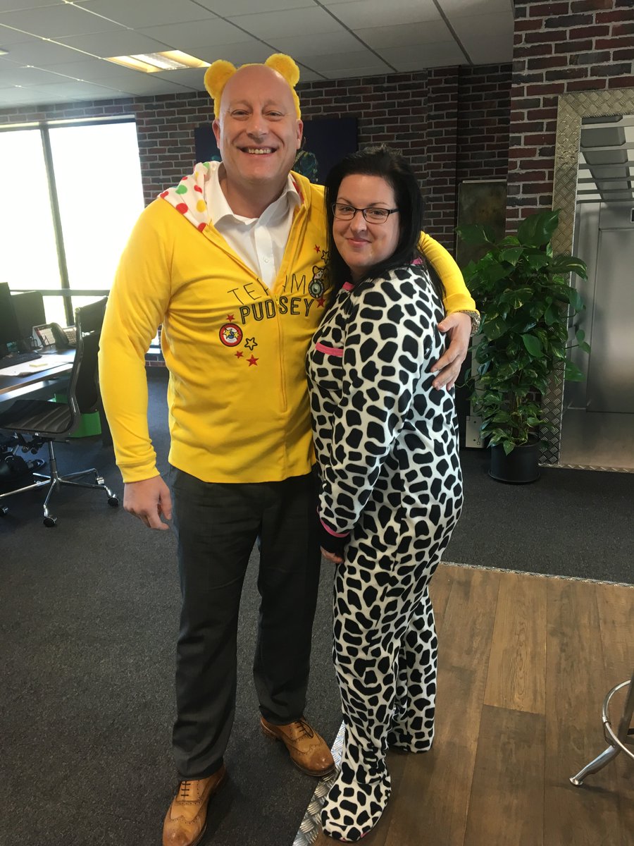 SolarFrame's tweet photo. Today we're raising money for Children in Need @SolarFrame! We're holding a 'Onesie Day' and a Teddy Bars Picnic! So far, we've raised a whopping £198.58! @BBCCiN @WhichTraders #wtotm #CIN2017 https://t.co/z6sA27VFAo
