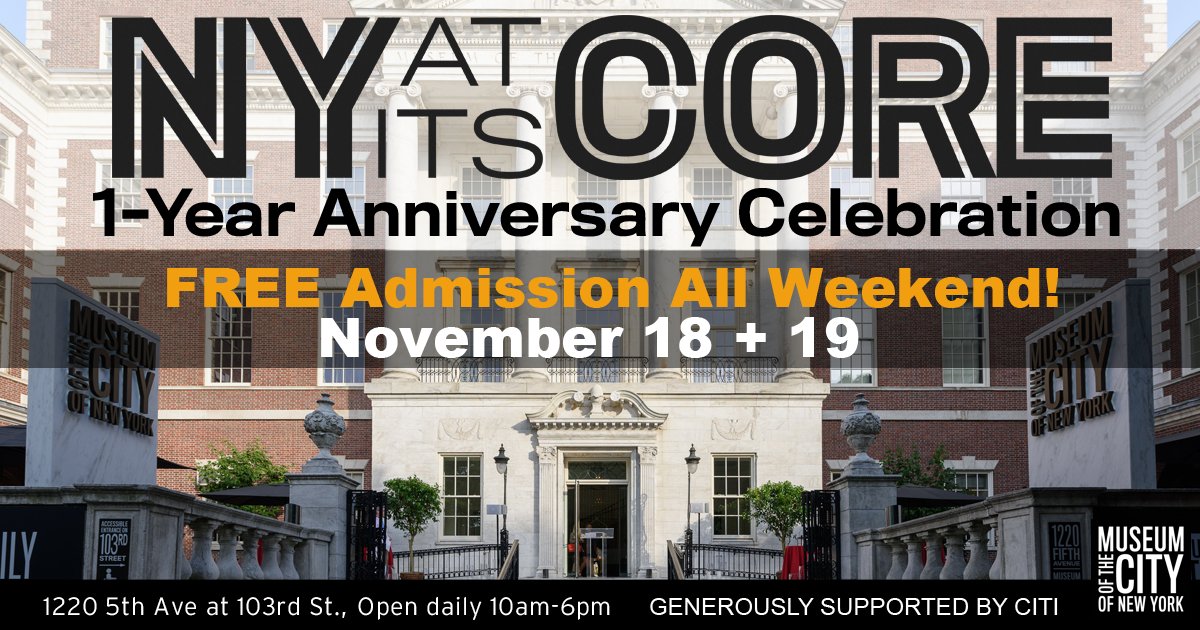 Don't forget! We've got FREE admission all weekend to celebrate the 1-Year Anniversary of #NYatItsCore thx to <a href="/Citibank/">Citibank</a>! Plus, we have cake + more on Sunday! Check it out: bit.ly/2zHD5kE