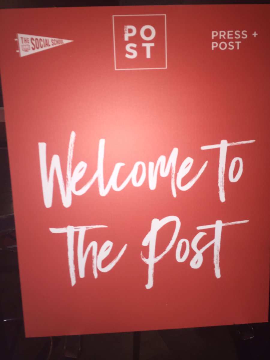 Welcome back to another day of inspiring, practical marketing advice from the best in the biz! Thanks <a href="/thepostforum/">The Post</a> #post2017