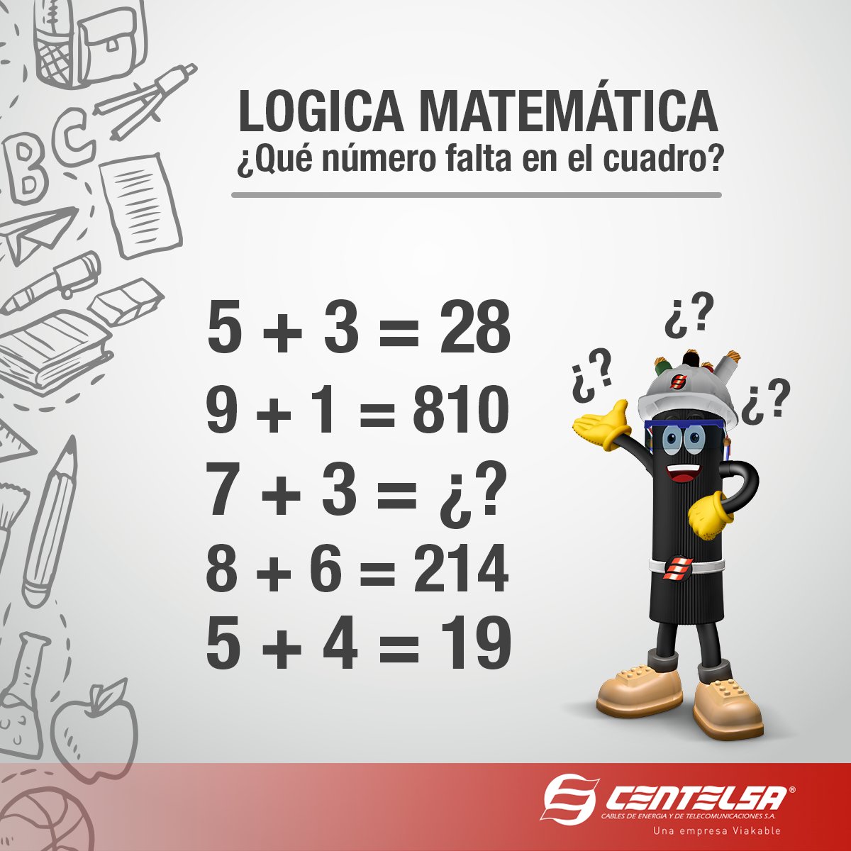 CentelsaCables's tweet photo. ¿Te atreves a resolver nuestra #TriviaCENTELSA? https://t.co/axaXxjSQtr