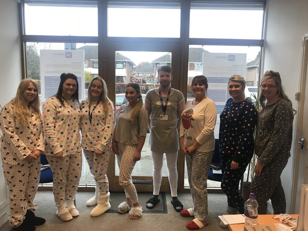 BeckyOrmond's tweet photo. @JM_RET @_ActivityForAll are raising money for @AlderHey today by wearing our PJs for work 💙💖💜 #childreninneed #alderhey #raisingmoney https://t.co/INl4pO8eZL