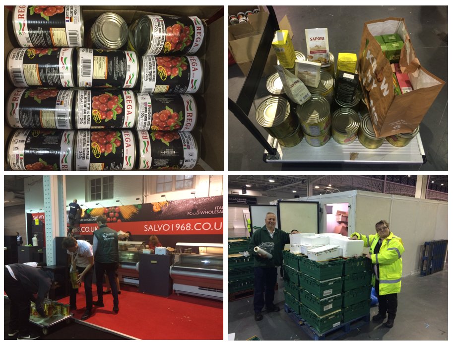 FareShareUK's tweet photo. Big THANK YOU to all @EPPSHOW exhibitors who donated their excess products from the @EPPSHOW show last night. We collected a whole van’s worth of top quality pasta, cheese, pizza, cured meats and tomatoes! #feedpeoplefirst https://t.co/KhHL5FtaAS
