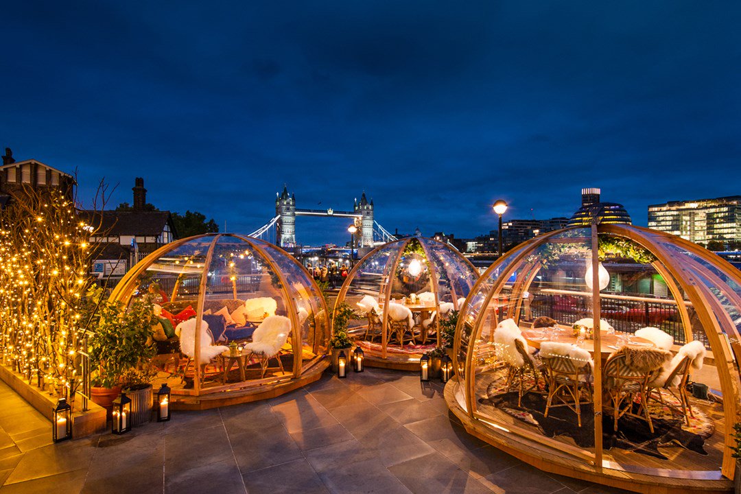 cntraveller's tweet image. These winter terraces in London are as cosy as they are Instagrammable:  traveller.uk/ZG01vW